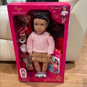 Coco Doll with Writing Set - Brown Hair